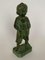 Figurine de Jeune Enfant en Bronze Patiné Vert, 1930s 7