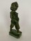 Kleines Kinderfigur aus grün patinierter Bronze, 1930er 10