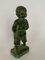 Kleines Kinderfigur aus grün patinierter Bronze, 1930er 9