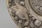 19th Century Round Silver Dish with Eagle and Fruit Decor, Image 5