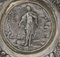 19th Century Round Silver Dish with Eagle and Fruit Decor 2