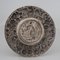 19th Century Round Silver Dish with Eagle and Fruit Decor 12