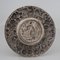 19th Century Round Silver Dish with Eagle and Fruit Decor, Image 12