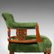 English Velvet and Mahogany Tub Chair, 1910s 9