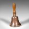 Victorian English Schoolmasters Hand Bell in Bronze and Walnut, 1850s 1