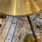 Lámpara de escritorio italiana era espacial de metal dorado de Fase, años 70, Imagen 6