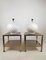 Lampes de Bureau en Céramique Vernie Blanche et Dorée par Tommaso Barbi, 1970s, Set de 2 19