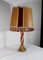 Bemalte Tischlampe aus Holz im Renaissance Stil, 1950er 3