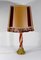 Lampada da tavolo in legno dipinto in stile rinascimentale, anni '50, Immagine 1