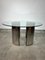 Table in Steel and Glass from Gallotti & Radice, 1970s 1