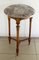 Vintage Brass Mounted Table in Walnut and Marble 1