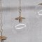 Mid-Century Brass and Bubble Glass Pendant 5