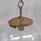 Mid-Century Brass and Bubble Glass Pendant 3