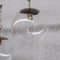 Lámpara colgante Mid-Century de latón y cristal burbuja, Imagen 2