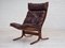 Norwegian Siesta Lounge Chair in Leather and Bentwood by Ingmar Relling for Westnofa, 1960s, Image 9
