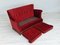 Danish 2-Seater Sofa in Cherry Red Velour, 1950s 4