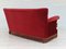 Danish 2-Seater Sofa in Cherry Red Velour, 1950s, Image 11