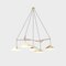 Emily Group of Five Ceiling Lamp in Brass by Daniel Becker 1