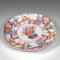 Viktorianischer japanischer Imari Teller aus handbemalter Keramik, 1900er 1