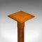 Victorian English Oak Pedestal, 1880s, Image 6