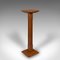 Victorian English Oak Pedestal, 1880s, Image 1