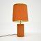 Brass and Textile Table Lamp, 1970s 2