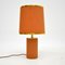 Brass and Textile Table Lamp, 1970s 1