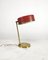 Table Lamp in Brass, Enamelled Metal and Glass, Italy, 1950s 3