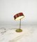 Table Lamp in Brass, Enamelled Metal and Glass, Italy, 1950s 5