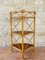 Mid-Century Bamboo & Rattan 3-Tier Corner Shelf, 1960s, Image 12