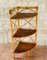 Mid-Century Bamboo & Rattan 3-Tier Corner Shelf, 1960s, Image 14