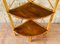 Mid-Century Bamboo & Rattan 3-Tier Corner Shelf, 1960s 4