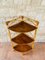 Mid-Century Bamboo & Rattan 3-Tier Corner Shelf, 1960s 2