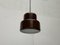 Small Danish Poker Pendant Lamp by Jo Hammerborg for Fog & Mørup, 1960s 1