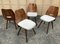 Czech Lollipop Dining Chairs by František Jirák for Tatra Nabytok NP, 1960s, Set of 4 2