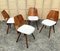 Czech Lollipop Dining Chairs by František Jirák for Tatra Nabytok NP, 1960s, Set of 4 12