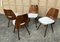 Czech Lollipop Dining Chairs by František Jirák for Tatra Nabytok NP, 1960s, Set of 4, Image 4