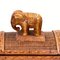 Rattan and Bamboo Elephant Jewelry Box, 1950s 6