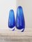 Cobalt Blue Vases by Flavio Poli, 1960s, Set of 2 4