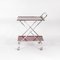 Serving Trolley in Glass and Tubular Steel, 1960s 3