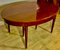 Oval Mahogany Dining Table with 3 Extensions, 1930s 4