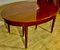 Oval Mahogany Dining Table with 3 Extensions, 1930s, Image 4