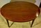 Oval Mahogany Dining Table with 3 Extensions, 1930s, Image 3