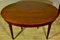 Oval Mahogany Dining Table with 3 Extensions, 1930s 1