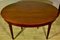 Oval Mahogany Dining Table with 3 Extensions, 1930s, Image 1