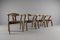 Brutalist Chairs with Oak Armrests, 1960s, Set of 4, Image 5