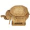 Rattan and Bamboo Elephant Pedestal or Side Table, France, 1970s 10