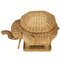 Rattan and Bamboo Elephant Pedestal or Side Table, France, 1970s, Image 10