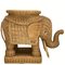 Tavolino a forma di elefante in vimini e bambù, Francia, anni '70, Immagine 6