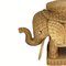 Rattan and Bamboo Elephant Pedestal or Side Table, France, 1970s, Image 14